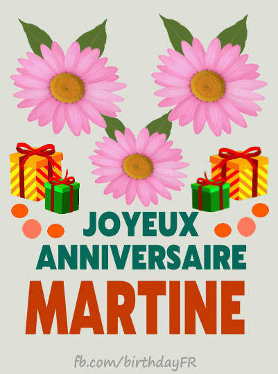 Joyeux Anniversaire Martine