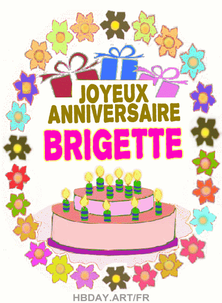  Joyeux Anniversaire BRIGETTE
