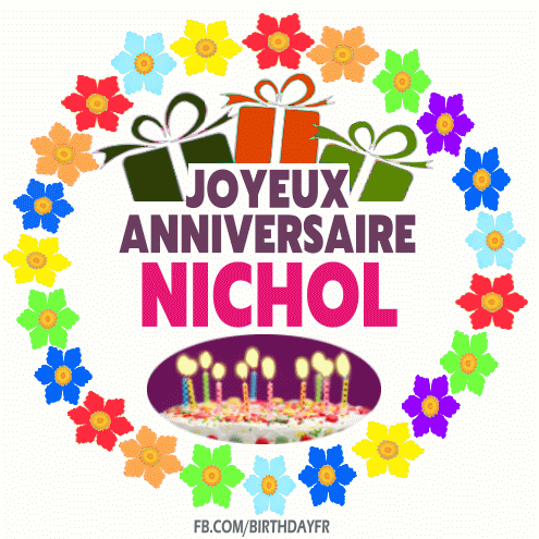 Joyeux Anniversaire Nichol