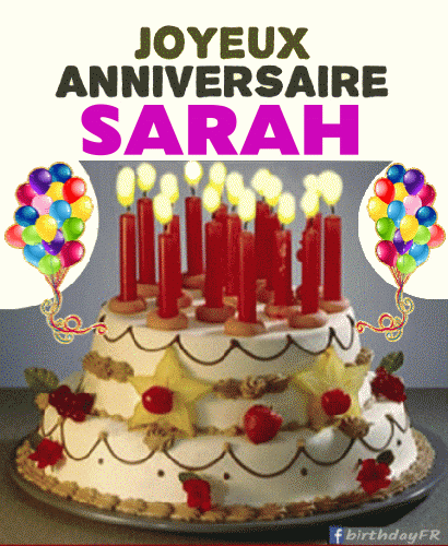 Joyeux Anniversaire SARAH