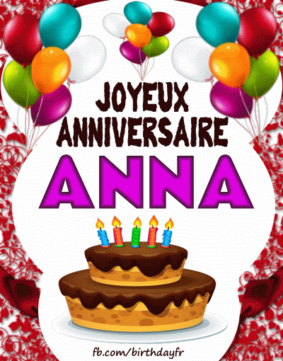 Joyeux Anniversaire Anna