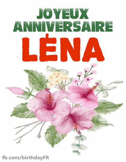 Joyeux Anniversaire LÉNA