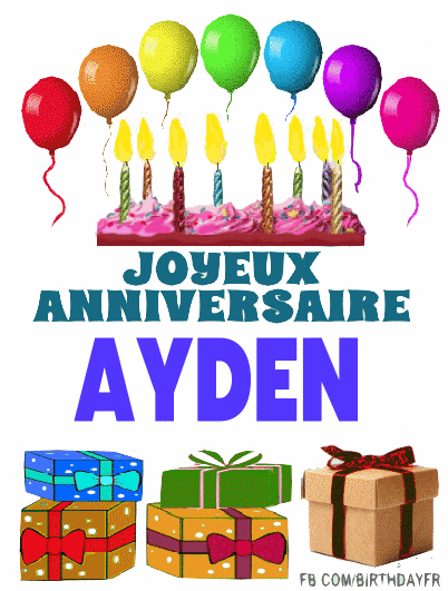 Joyeux Anniversaire Ayden