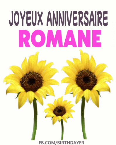 Joyeux Anniversaire Romane