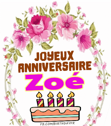 Joyeux Anniversaire Zoé gâteau