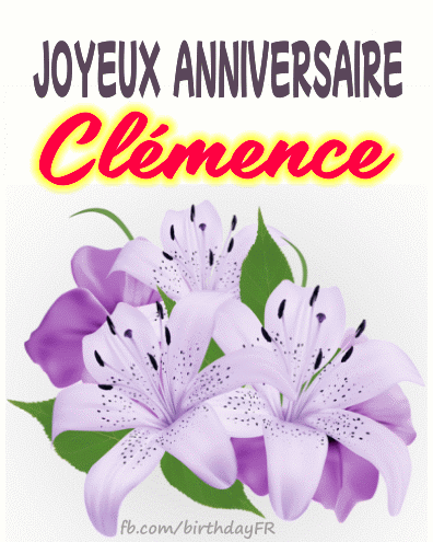 Joyeux Anniversaire Clémence