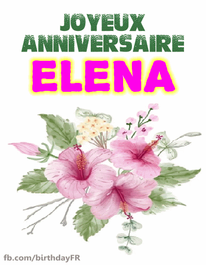Joyeux Anniversaire Elena