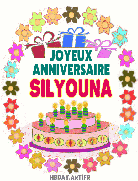 Joyeux Anniversaire Silyouna images gif