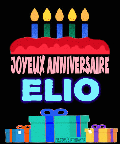 Joyeux Anniversaire Elio