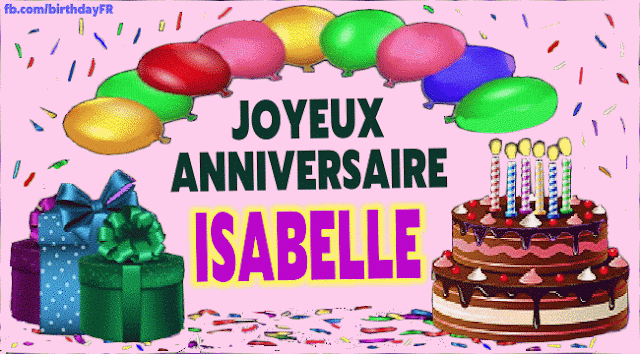Joyeux Anniversaire Isabelle