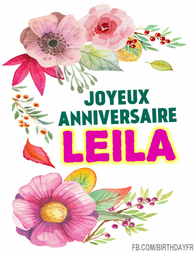 Joyeux Anniversaire Leila