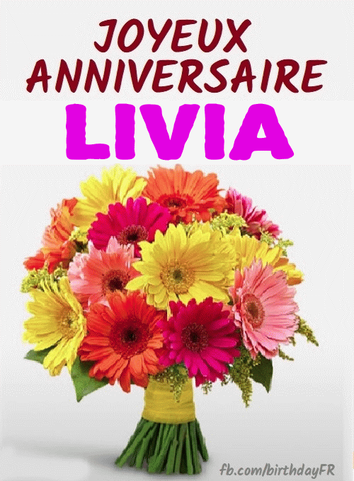 Joyeux Anniversaire Livia