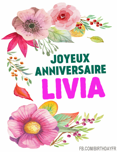 Joyeux Anniversaire Livia