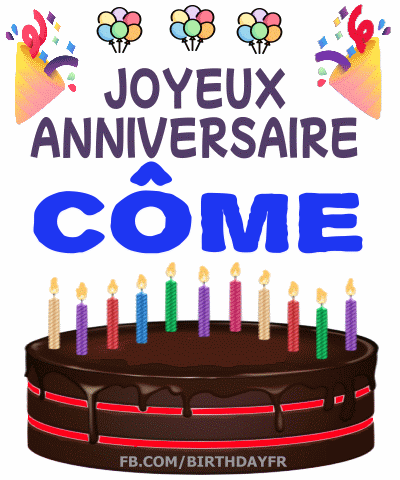 Joyeux Anniversaire Côme