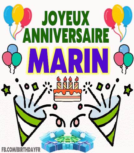 Joyeux Anniversaire Marin