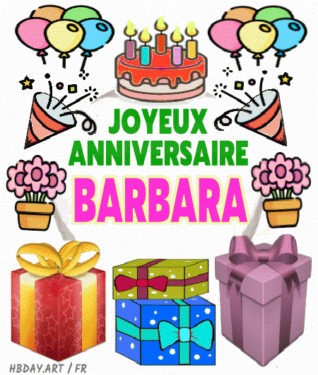 Joyeux Anniversaire Barbara