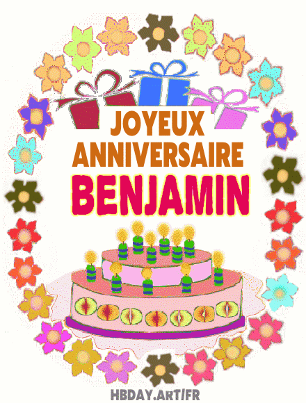 Joyeux Anniversaire Benjamin