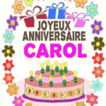 Joyeux Anniversaire Carol