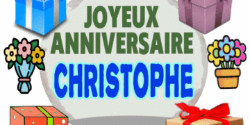 Joyeux Anniversaire Christophe