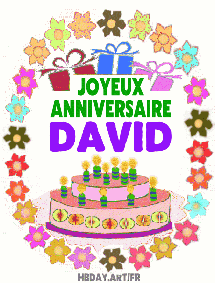 Joyeux Anniversaire David