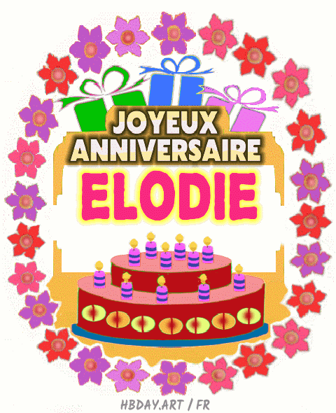 Joyeux Anniversaire Elodie