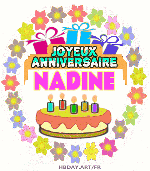 Joyeux Anniversaire Nadine images gif