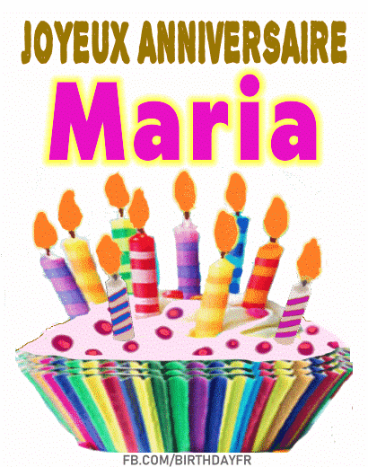 Joyeux Anniversaire Maria Gif image