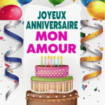 Joyeux anniversaire mon amour gif
