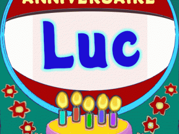 Anniversaire Luc gif