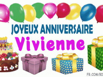 Joyeux anniversaire Vivienne