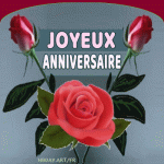 gif d'anniversaire photo rose