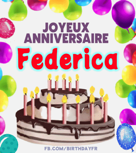 Joyeux Anniversaire Federica