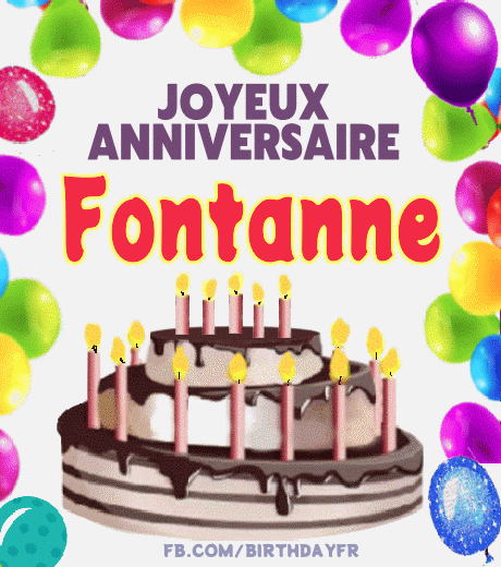 Joyeux Anniversaire Fontanne gif