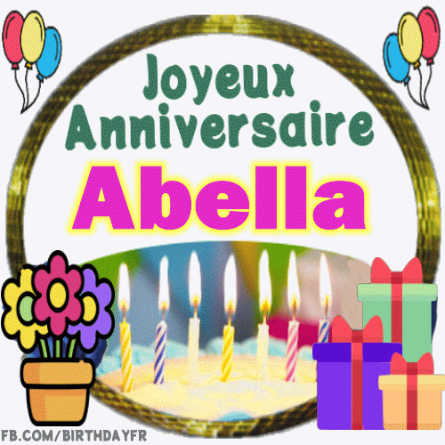 Joyeux Anniversaire Abella gif image