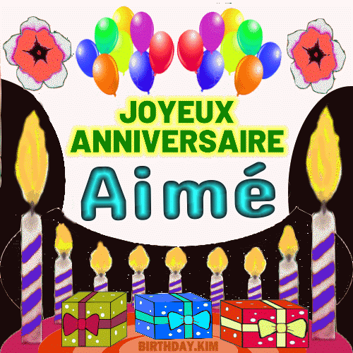 joyeux anniversaire Aime gif