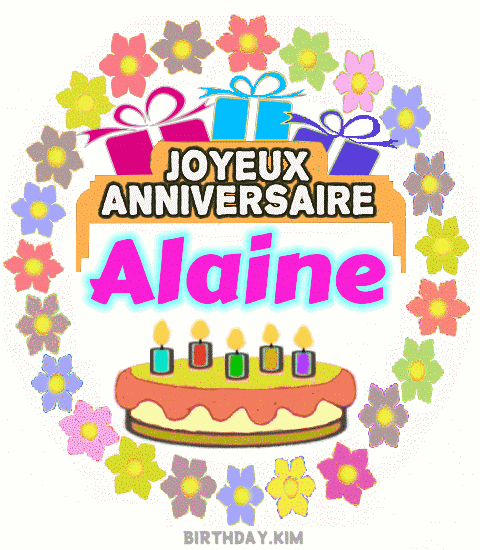Joyeux Anniversaire Alaine gif