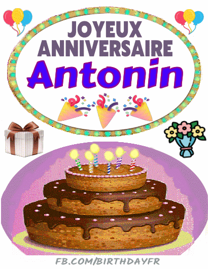Joyeux Anniversaire Antonin gif