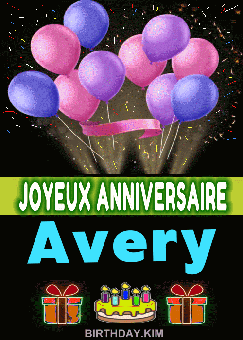 Joyeux Anniversaire Avery gif image