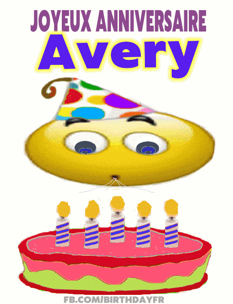 Joyeux Anniversaire Avery gif image