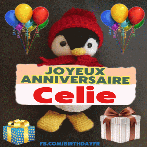 Joyeux Anniversaire Celie gif