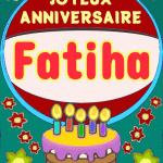 Joyeux Anniversaire Fatiha gif