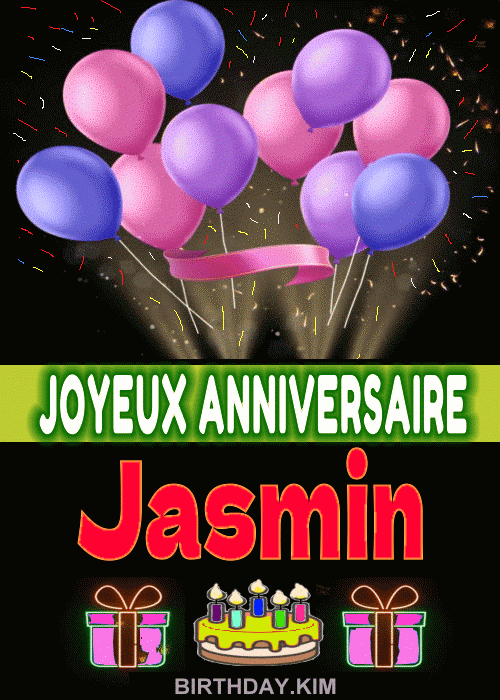 Joyeux Anniversaire Jasmin gif