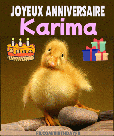 Joyeux Anniversaire Karima gif image
