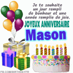 Joyeux anniversaire Mason gif image
