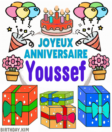 joyeux anniversaire Youssef gif