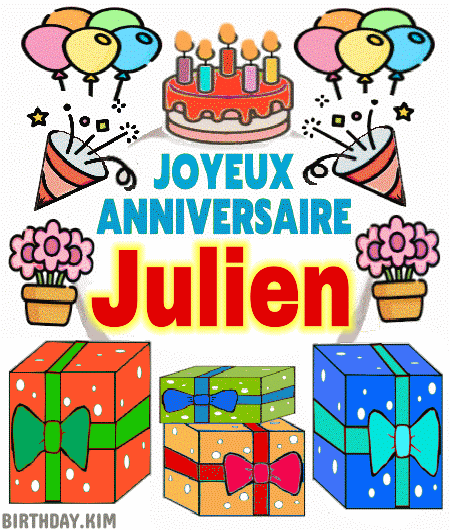Joyeux anniversaire Julien gif