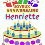 Joyeux Anniversaire Henriette gif