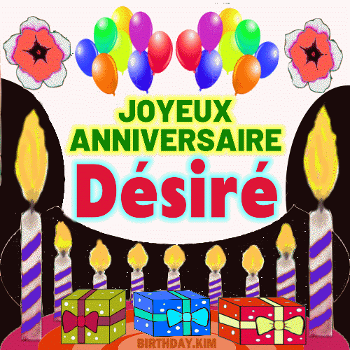 Joyeux Anniversaire Désiré gif