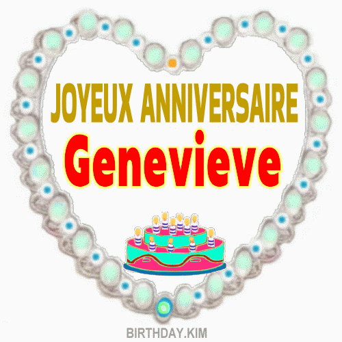 Joyeux Anniversaire Geneieve gif