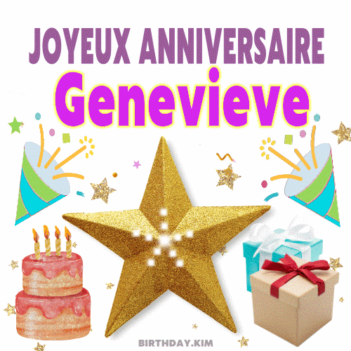 Joyeux Anniversaire Geneieve gif